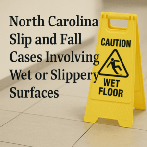 North Carolina Slip and Fall Cases Involving Wet or Slippery Surfaces