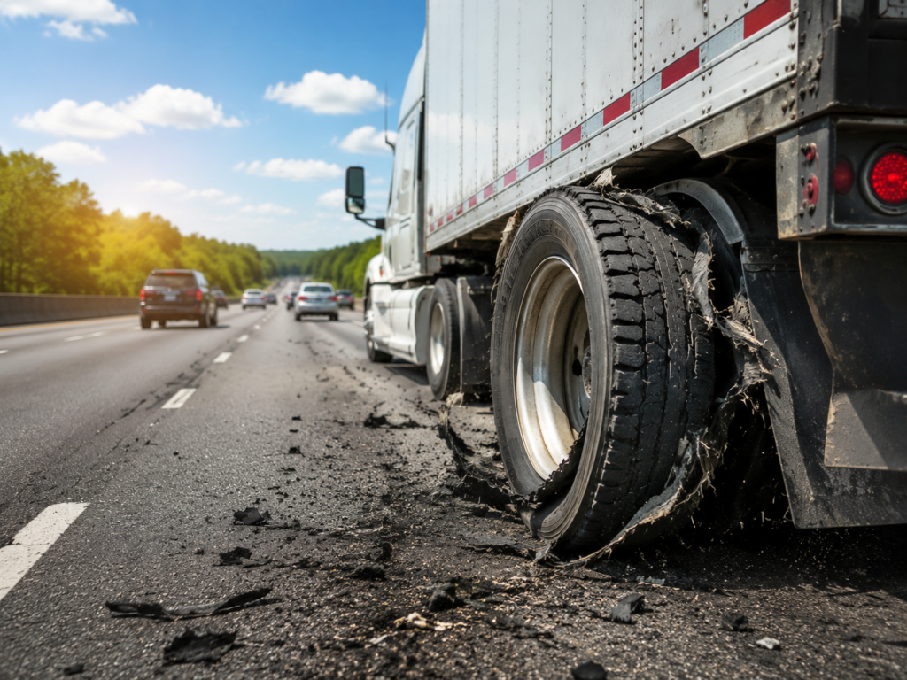 Heat-Related Truck Tire Blowouts and Serious Highway Accidents in North Carolina: Causes, Liability, and Legal Options